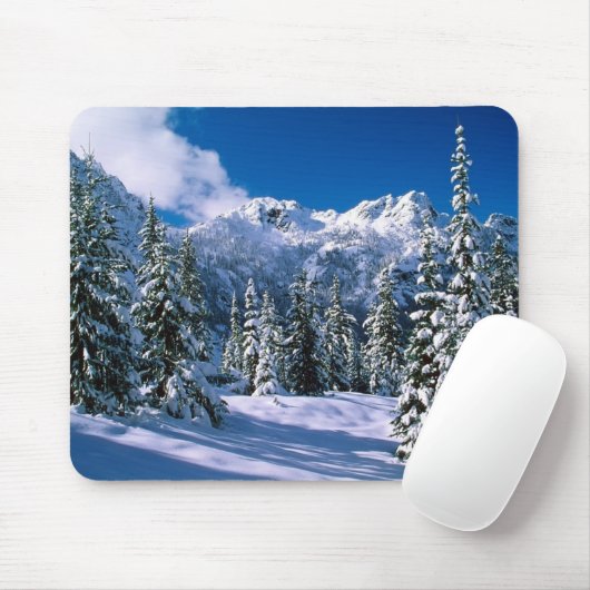 Alpiene sneeuwscène Muismat (Met muis)