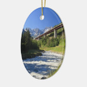 Alpiene snelweg keramisch ornament (Links)