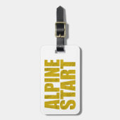 Alpiene start (Topo) Bagagelabel (Voorkant verticaal)