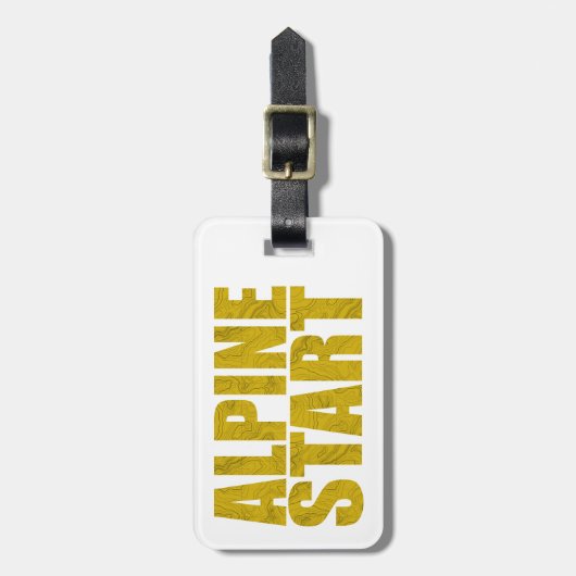 Alpiene start (Topo) Bagagelabel (Voorkant verticaal)