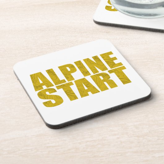 Alpiene start (Topo) Bier Onderzetter (Linkerzijde)