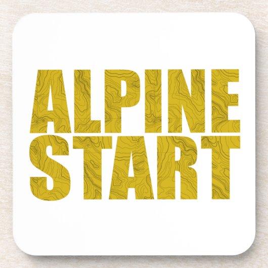 Alpiene start (Topo) Bier Onderzetter (Voorkant)