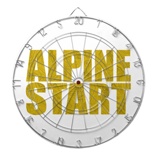 Alpiene start (Topo) Dartbord (Voorkant)