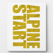 Alpiene start (Topo) Fotoplaat (Voorkant)