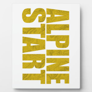 Alpiene start (Topo) Fotoplaat