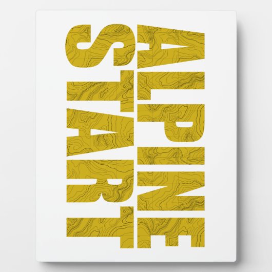 Alpiene start (Topo) Fotoplaat (Voorkant)