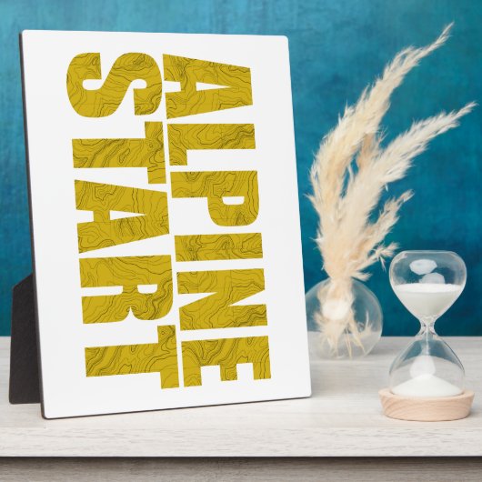 Alpiene start (Topo) Fotoplaat (Zijkant)