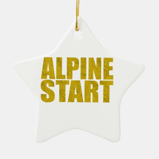 Alpiene start (Topo) Keramisch Ornament (Voorkant)