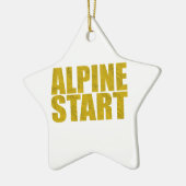 Alpiene start (Topo) Keramisch Ornament (Links)