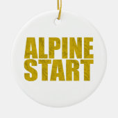 Alpiene start (Topo) Keramisch Ornament (Voorkant)