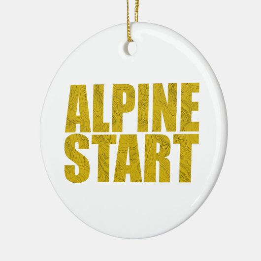 Alpiene start (Topo) Keramisch Ornament (Links)