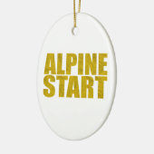 Alpiene start (Topo) Keramisch Ornament (Links)
