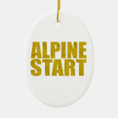 Alpiene start (Topo) Keramisch Ornament (Voorkant)