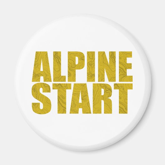 Alpiene start (Topo) Magneet (Voorkant)