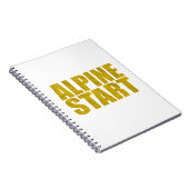 Alpiene start (Topo) Notitieboek (Rechterzijde)