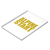 Alpiene start (Topo) Notitieboek (Linkerzijde)