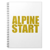 Alpiene start (Topo) Notitieboek (Voorkant)