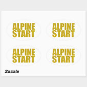 Alpiene start (Topo) Ovale Sticker (Vel)