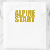 Alpiene start (Topo) Ovale Sticker (Tas)