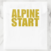 Alpiene start (Topo) Rechthoekige Sticker (Tas)