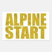 Alpiene start (Topo) Rechthoekige Sticker (Voorkant)