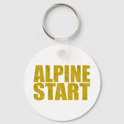 Alpiene start (Topo) Sleutelhanger (Voorkant)