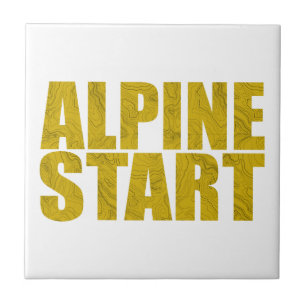 Alpiene start (Topo) Tegeltje