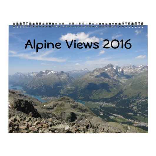 Alpiene Uitzichten Agenda 2016 Kalender (Hoes)