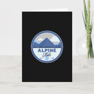 Alpiene Utah Ut-bergen Badge Wandel-souvenir Kaart