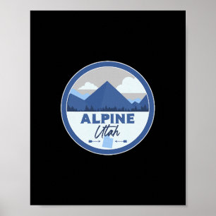 Alpiene Utah Ut Bergen Dge Wandelen Souvenir Poster