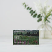 Alpiene weide in de wilde natuur van Pasayten, Cal Visitekaartje (Staand voorkant)