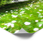 Alpiene zomer in Zwitserland Poster (Hoek)