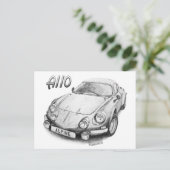 Alpine A110 Briefkaart (Staand voorkant)