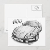 Alpine A110 Briefkaart (Voorkant / Achterkant)