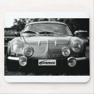 Alpine A110 in black and white Muismat