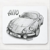 Alpine A110 Muismat (Voorkant)