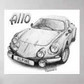 Alpine A110 Poster (Voorkant)
