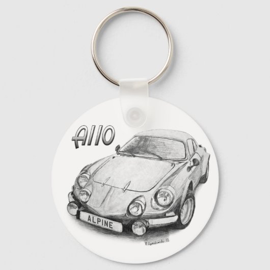 Alpine A110 Sleutelhanger (Voorkant)
