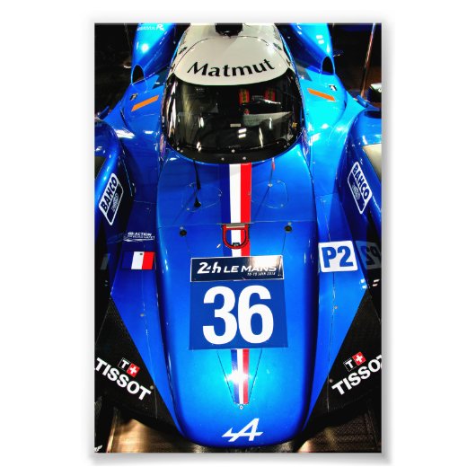 Alpine A470-Gibson 24 uur Le Mans 2018 Foto Afdruk (Voorkant)