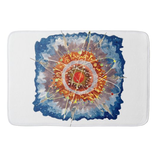 Alpine Architecture Famous Art Poster Badmat (Voorkant)