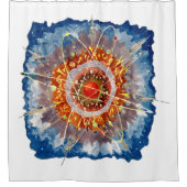 Alpine Architecture Famous Art Poster Douchegordijn (Voorkant)