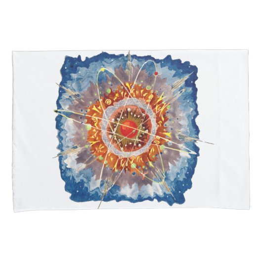 Alpine Architecture Famous Art Poster Kussensloop (Voorkant-Rechts)