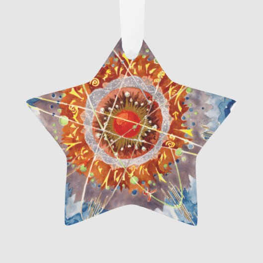 Alpine Architecture Famous Art Poster Ornament (voorkant)