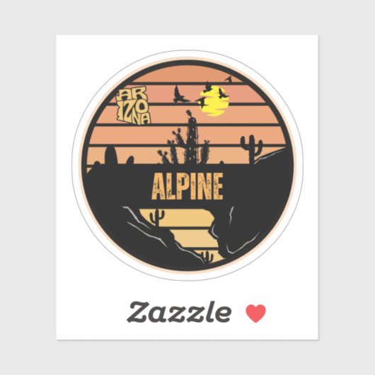 Alpine, Arizona Sticker (Vel)