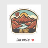 Alpine, Arkansas Sticker (Vel)