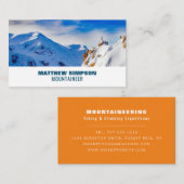Alpine bergbeklimmen, wandelen en klimmen visitekaartje (Voorkant / Achterkant)