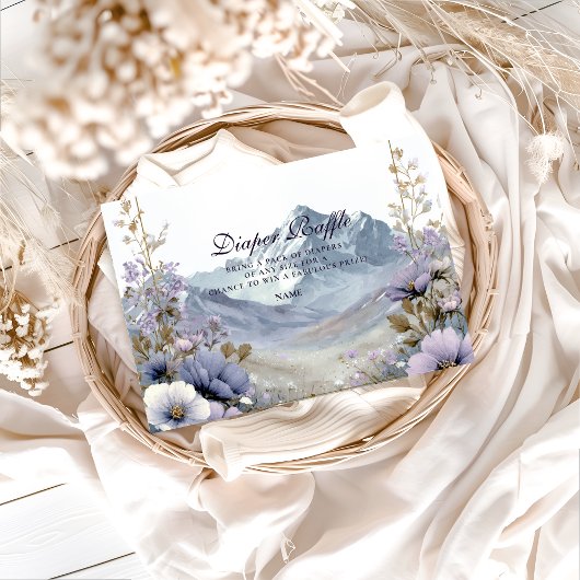 Alpine Bloom Serenity Luier Raffle  Informatiekaartje