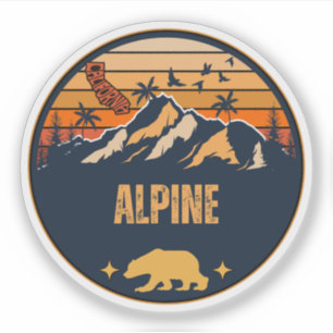 Alpine, Californië Sticker