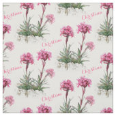 Alpine catchfly roze botanische kunst genaamd stof (Swatch)