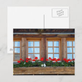Alpine Chalet Window Briefkaart (Voorkant / Achterkant)